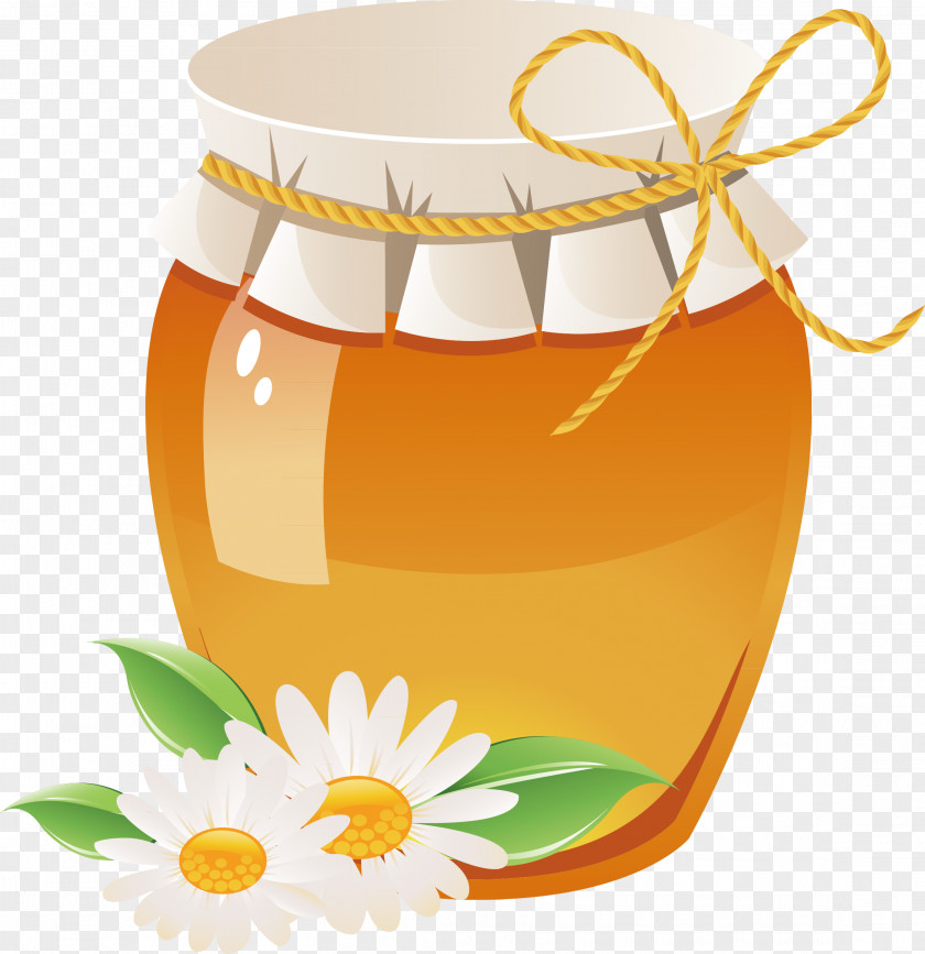 Sealed Wine Altar Elements Bee Honey Jar PNG