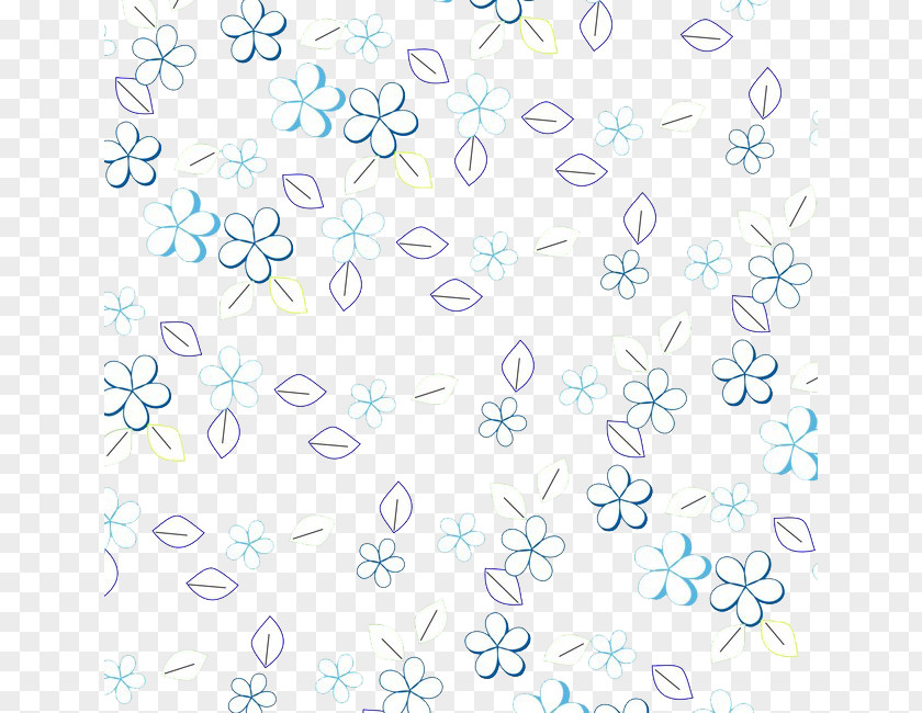 Small Floral Desktop Figure White Blue Download Clip Art PNG
