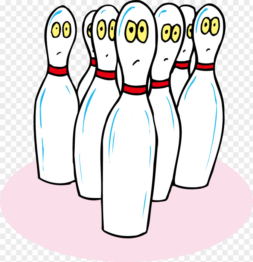 Vector Cartoon Bowling Ten-pin Sport PNG