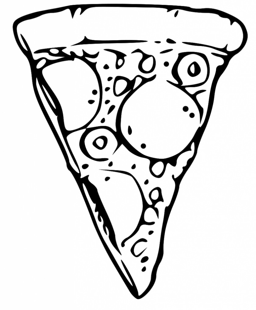 White Food Cliparts Pizza Black And Clip Art PNG