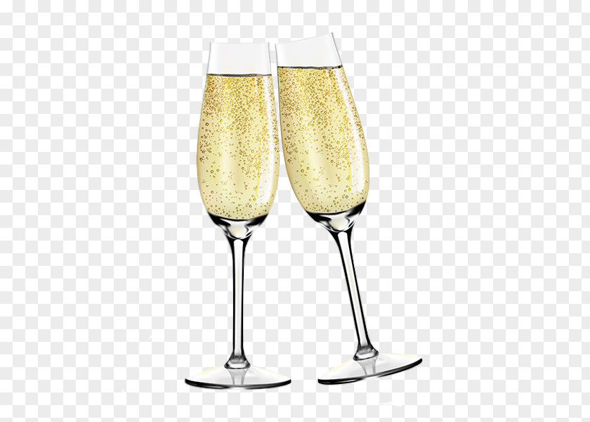Champagne Glass New Year PNG
