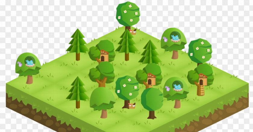 Forest Tree Virtual Team Business PNG