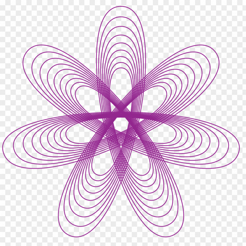 Spirograph Drawing Image Design Pattern PNG