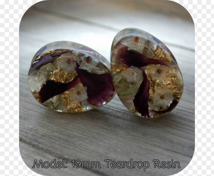 00g Ear Gauges Gemstone Jewellery PNG