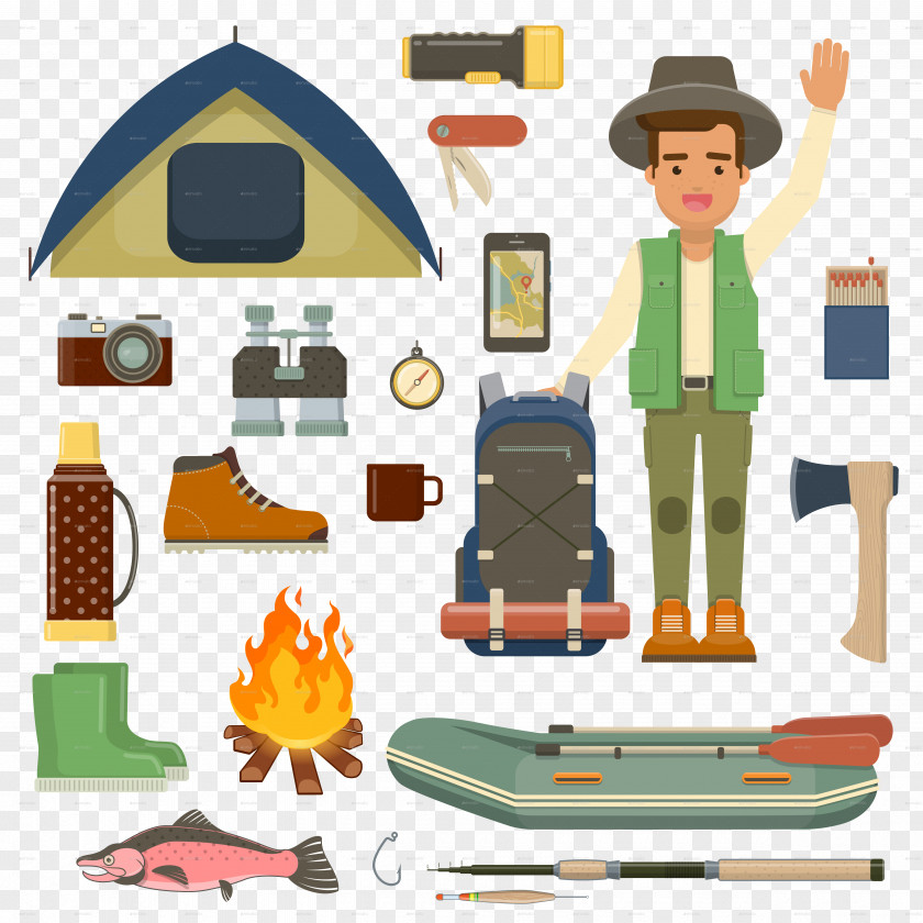 Campsite Camping Clip Art PNG