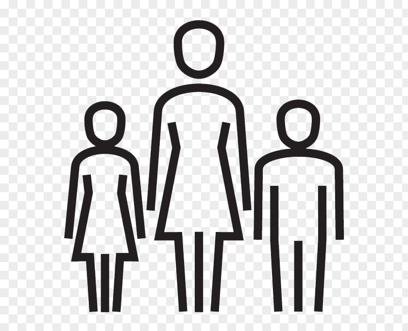Line Art Family Travel Person PNG