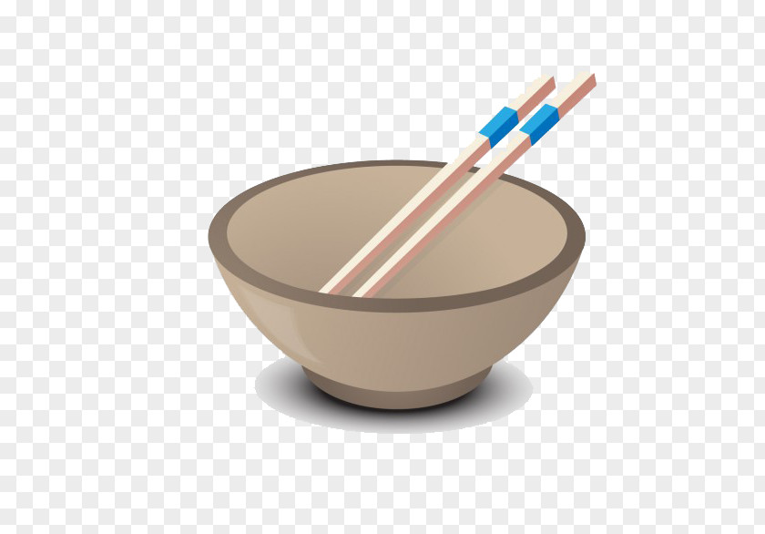 Rice Bowl And Chopsticks Chinese Cuisine Photography Illustration PNG