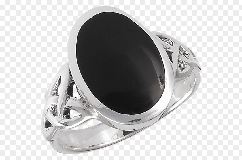 Ring Onyx Size Sterling Silver PNG