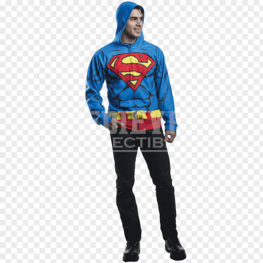 Superman Costume Hoodie Clark Kent General Zod PNG