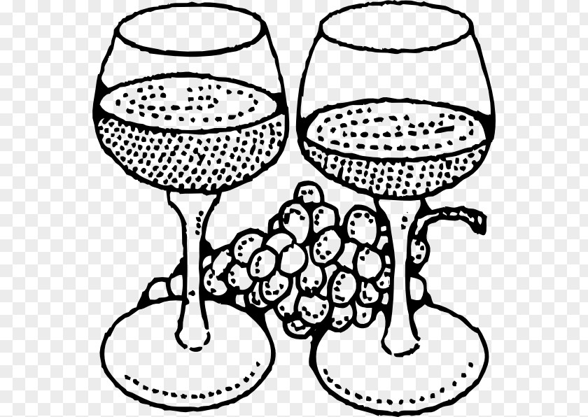 Wine Glass Common Grape Vine Cocktail Coloring Book PNG