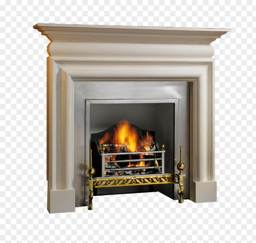 Gas Stove Flame Bolection Hearth Fireplace Mantel Limestone PNG