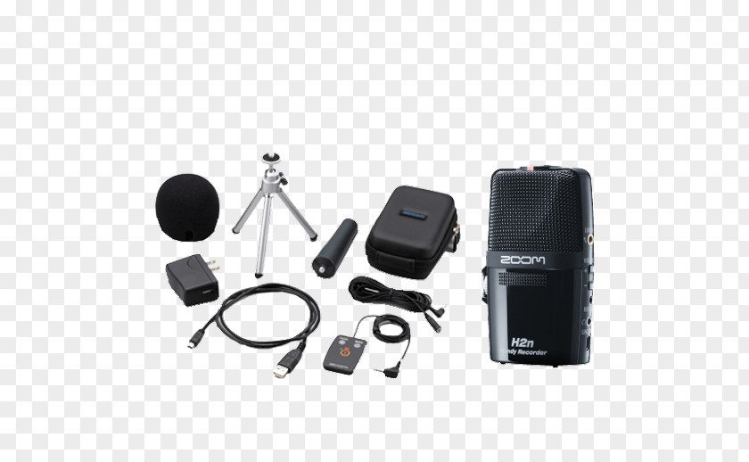Microphone Digital Audio Zoom Corporation H2n Handy Recorder H2 PNG