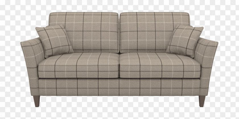 Checkered Cloth Couch Furniture Sofa Bed Chair Living Room PNG
