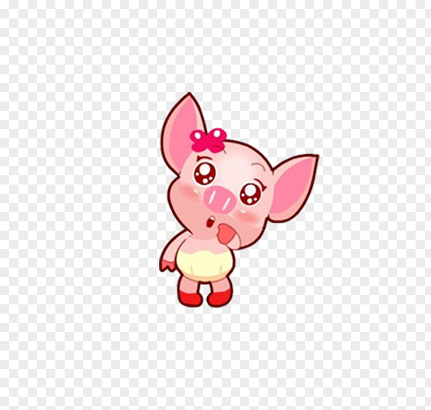 Pig Domestic Cartoon Avatar Cuteness PNG