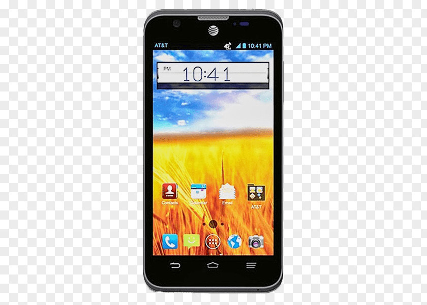 Smartphone ATT Z998 LTE Android Go Phone (AT&T Prepaid) ZTE 4G Black (AT&T) GSM PNG
