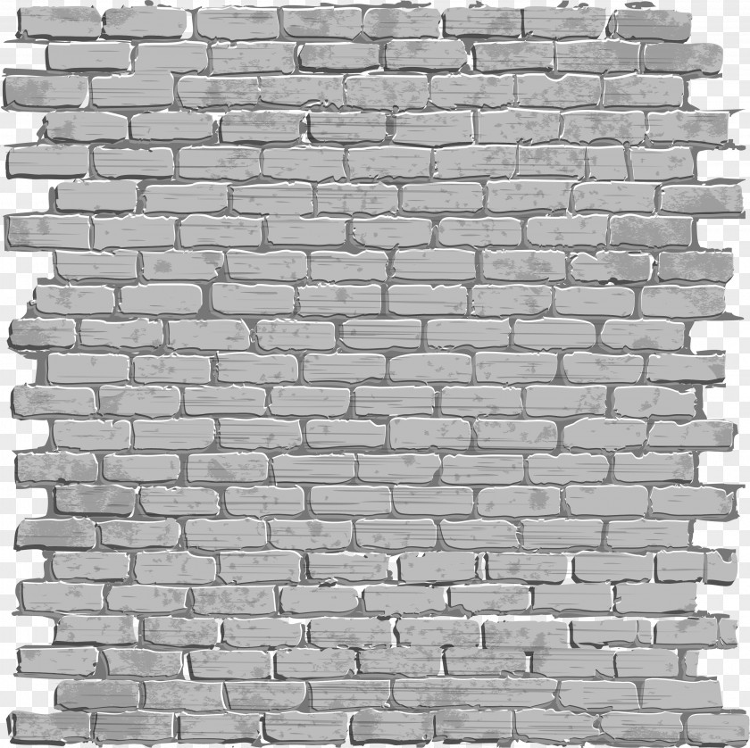 Black Simple Brick Wall PNG