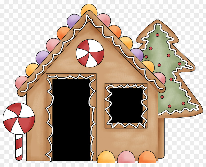 Campfire Pictures Gingerbread House Christmas Ornament Cake PNG