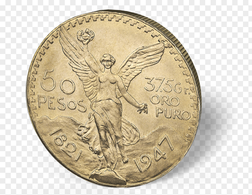 Coin Mexico Mexican Peso Gold Bullion PNG