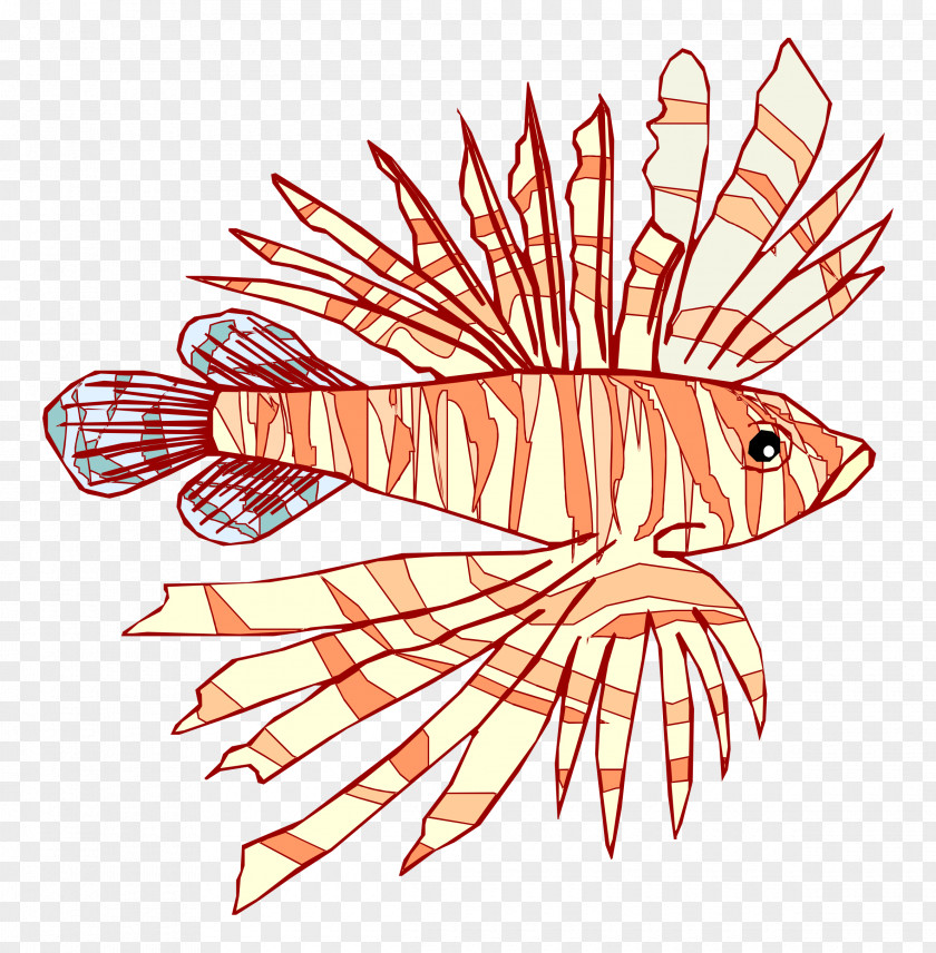 Line Art Fish Clip PNG