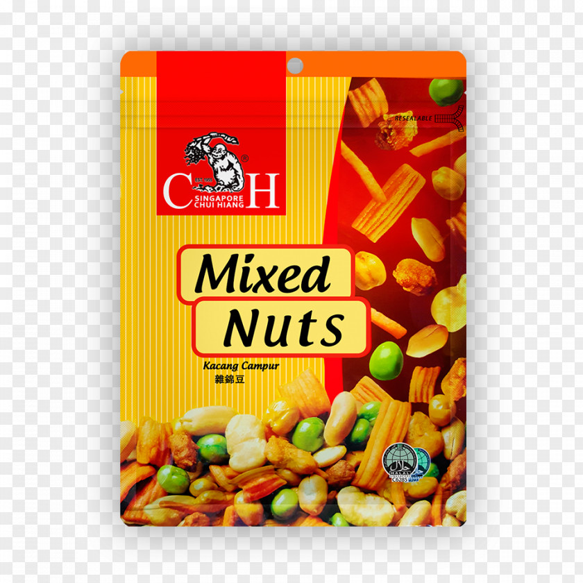 Mixed Nuts Prawn Cracker Vegetarian Cuisine Indonesian Chui Hiang Pte Ltd PNG