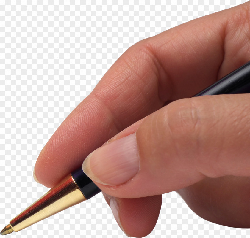 Pen In Hand Image Pencil Writing PNG