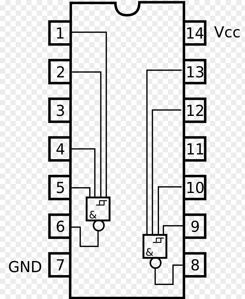 7400 Series Integrated Circuits & Chips Datasheet NAND Gate 0 PNG