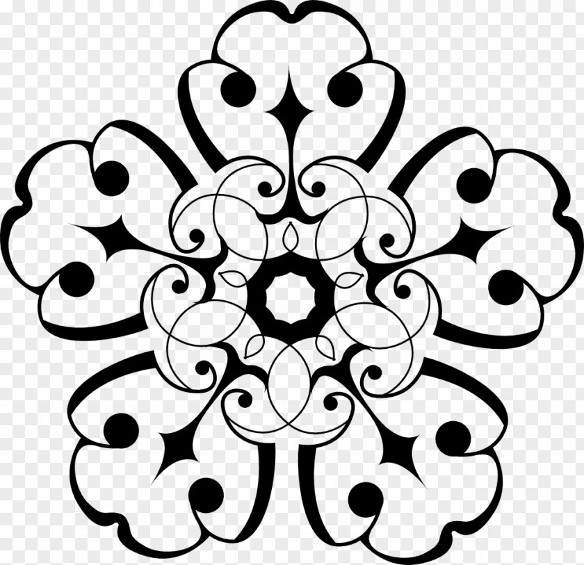 Flower Ornament Clip Art PNG