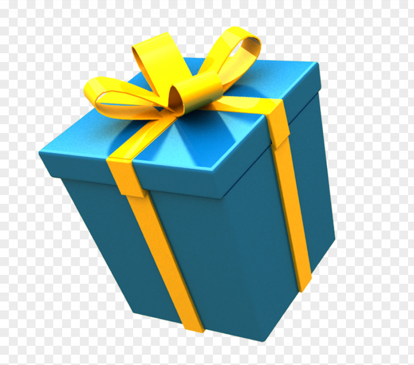 Blue Gift Box Icon PNG