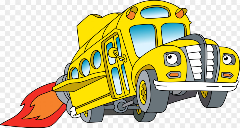 Bus The Magic School Television Show PNG