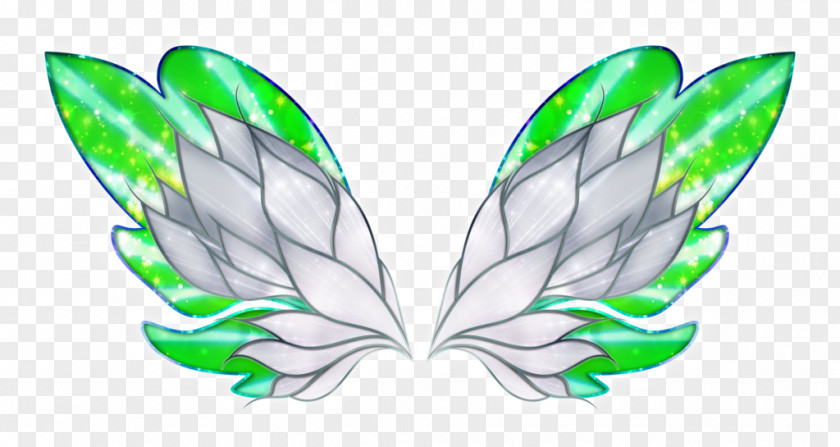 Butterfly Symmetry Fairy Pattern PNG