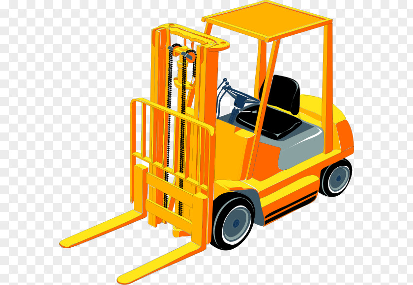 Forklift Cliparts Powered Industrial Trucks Warehouse Radio-frequency Identification Heavy Equipment PNG