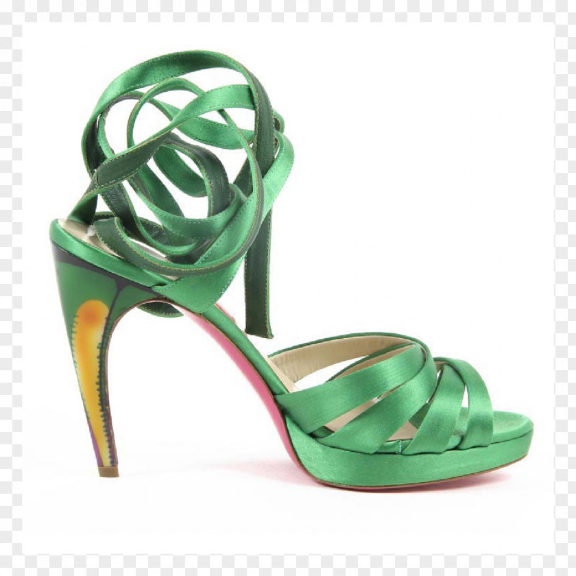 Sandals Sandal Shoe High-heeled Footwear Green Leather PNG