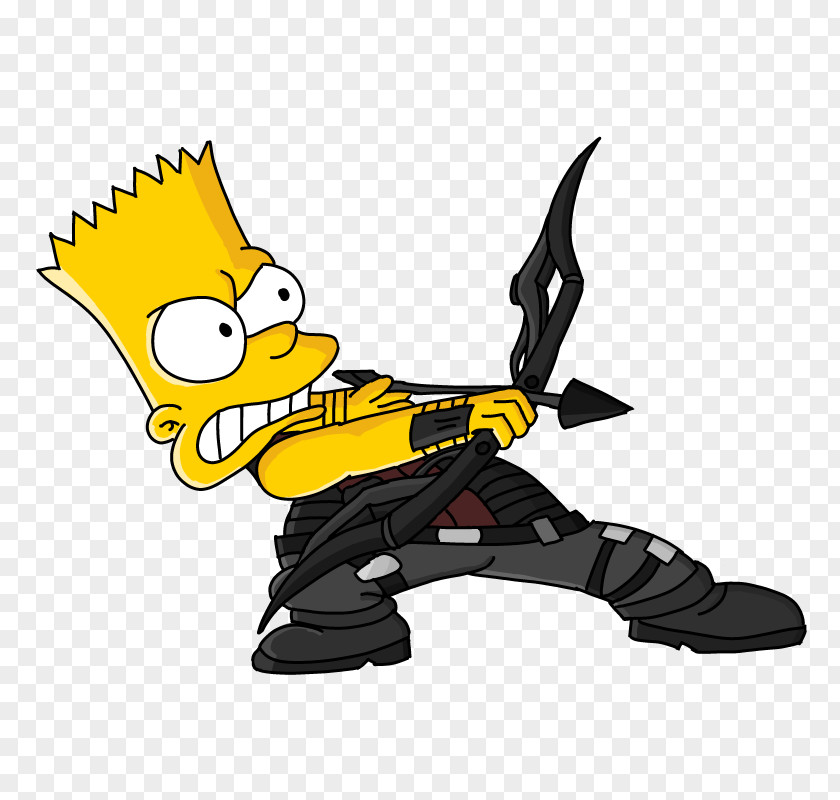 The Simpsons Movie Bart Simpson Maggie Clint Barton PNG