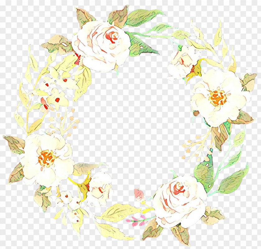 Wreath Plant Flowers Background PNG