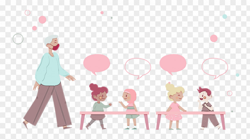Cartoon M-095 Heart Happiness Line PNG