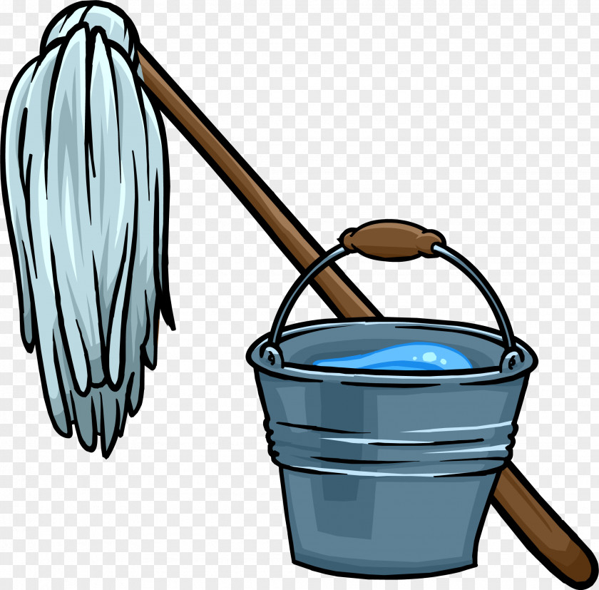Day Change Cliparts Club Penguin Mop Bucket Cleaner Clip Art PNG