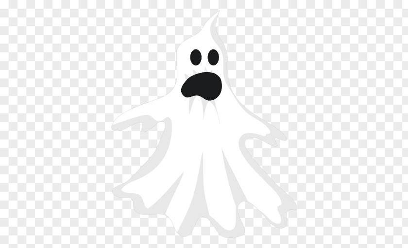 Funny Ghost Clip Art Product Character Line Silhouette PNG