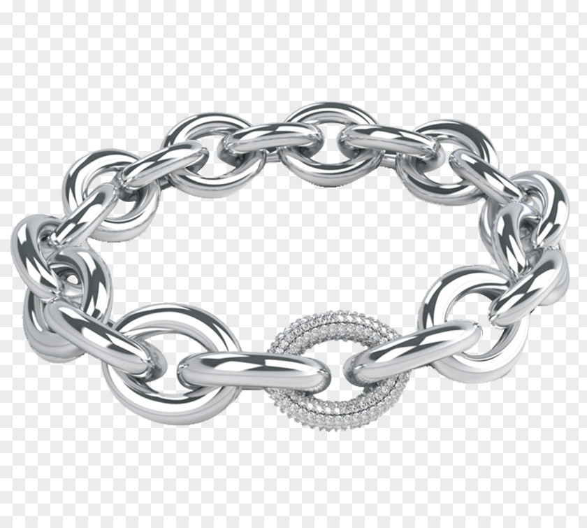 Jewelry Store Bracelet Silver Body Jewellery Chain PNG