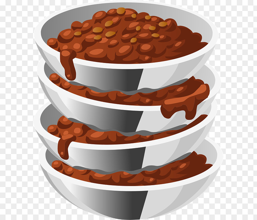 Red Beans Chili Con Carne Bowl Pepper Clip Art PNG