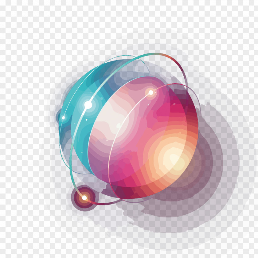 Vector Glow Sphere Ball Wallpaper PNG