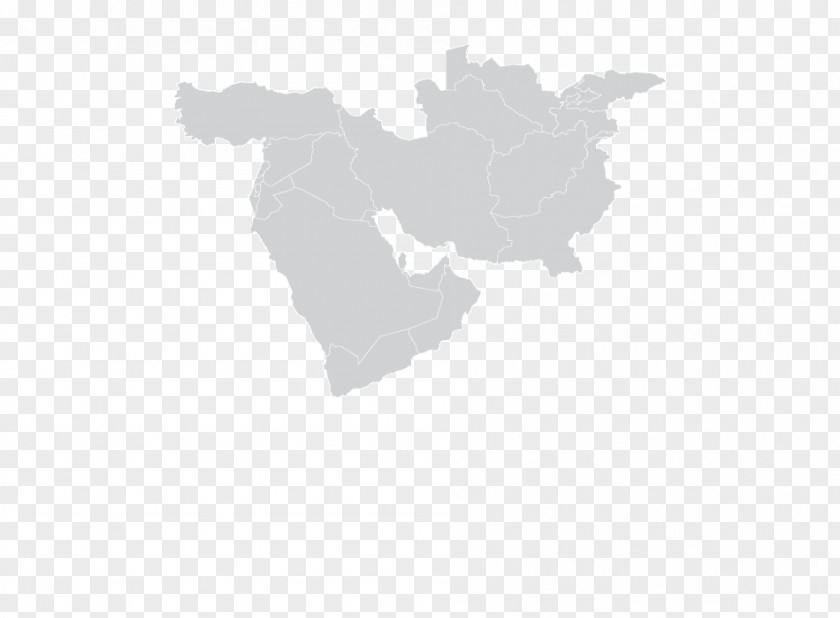 Globe Middle East Map PNG