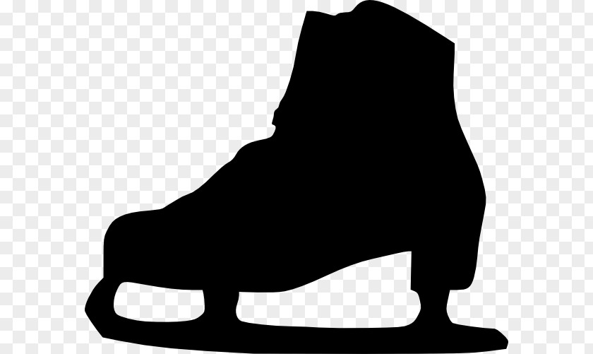 Skate Ice Skating Skates Figure Silhouette Clip Art PNG