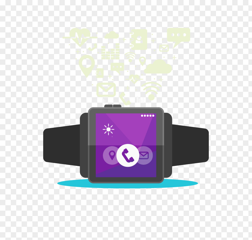 Vector Phone Watch Download Icon PNG