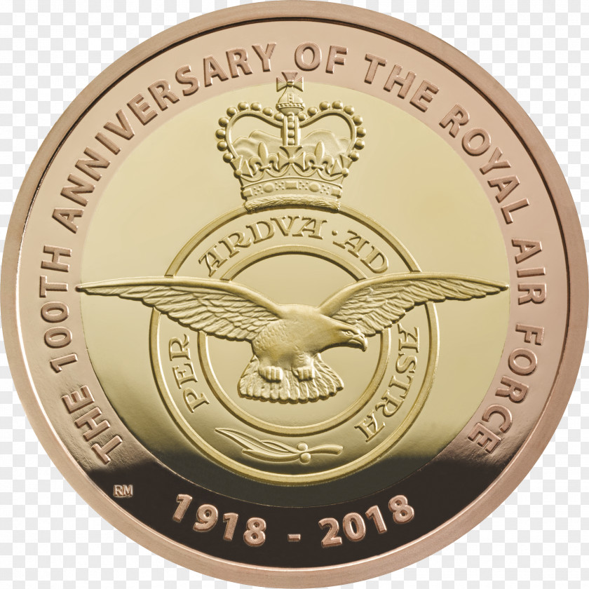 Coin Royal Mint Badge Of The Air Force Two Pounds PNG