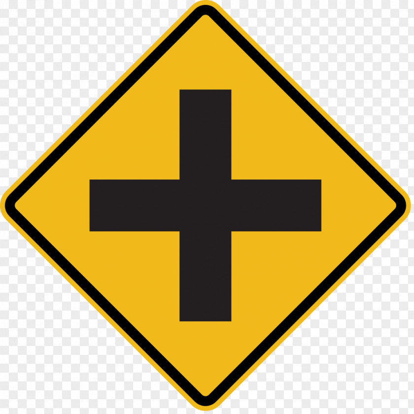 Road Traffic Sign Intersection Warning PNG
