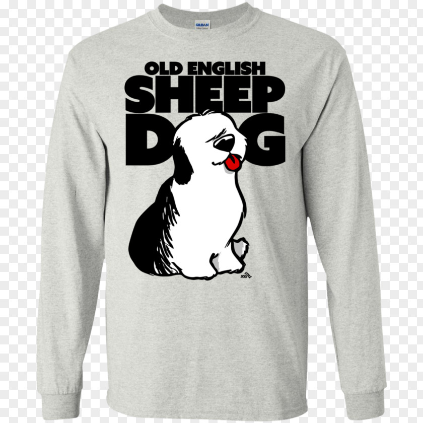 Shirt Cartoon Long-sleeved T-shirt Hoodie Old English Sheepdog PNG