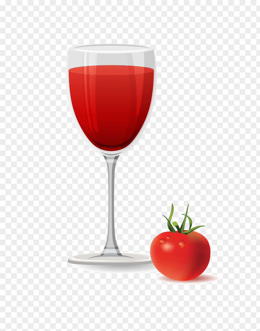 Tomato Juice Red Wine Glass PNG