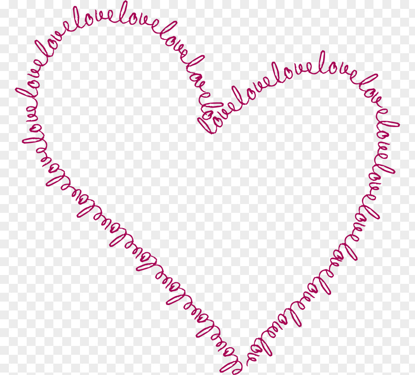 Wavy Lines Heart Drawing PNG