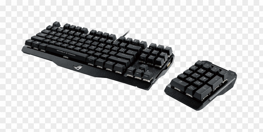 Cherry Computer Keyboard Gaming Keypad Republic Of Gamers Asus PNG