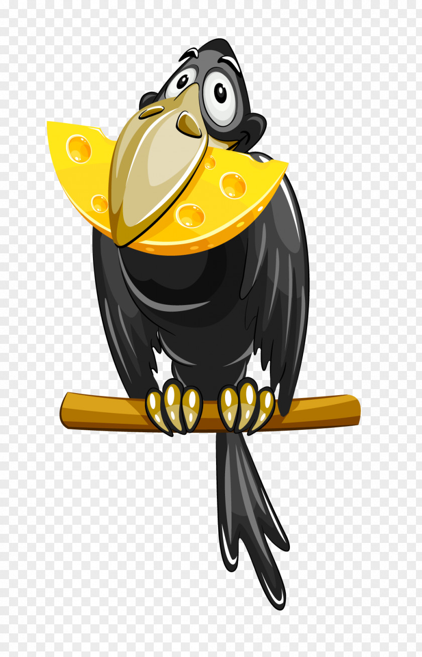 Crow The Fox And Cheese Clip Art PNG